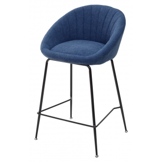 Полубарный стул ATLAS 9105-26 синий (H=65cm)
